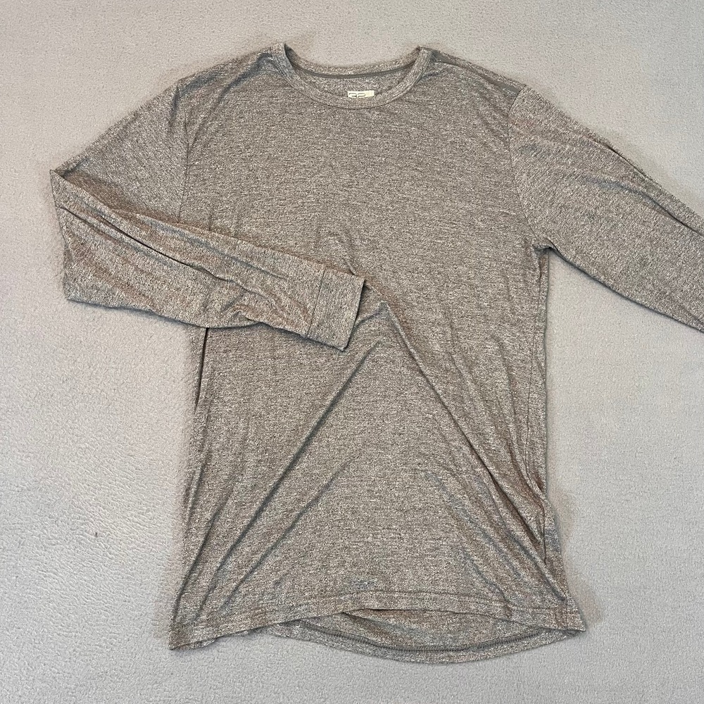 32 Degrees Heat Womans Gray Tee Shirt Sz M Long Sleeve Pullover Long Casual‎